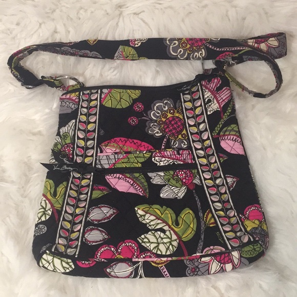 Vera Bradley Handbags - Vera Bradley Quilted Cotton Bag, leaf & flowers